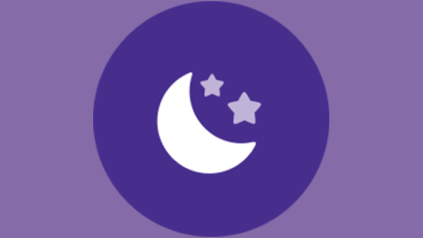 quiet time moon icon