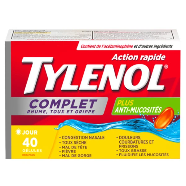 Action Rapide TYLENOL® Complet Rhume, Toux et Grippe
