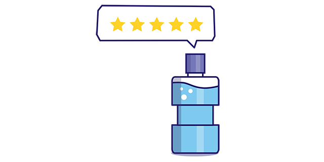 Cote de 5 étoiles et commentaires sur le rince-bouche LISTERINE®