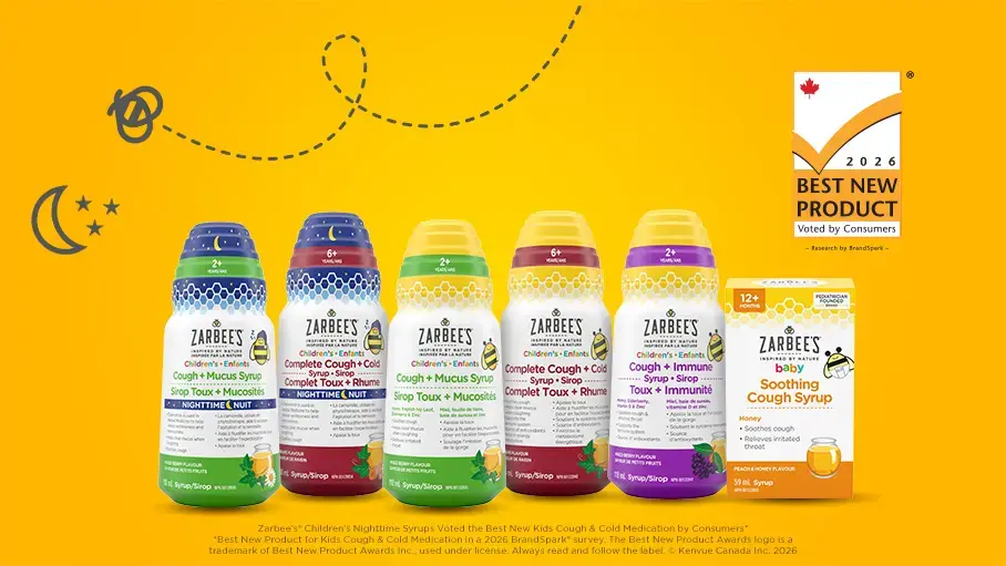 Zarbee’s® Voted the Best New Kids Cough & Cold Medication by Consumers*