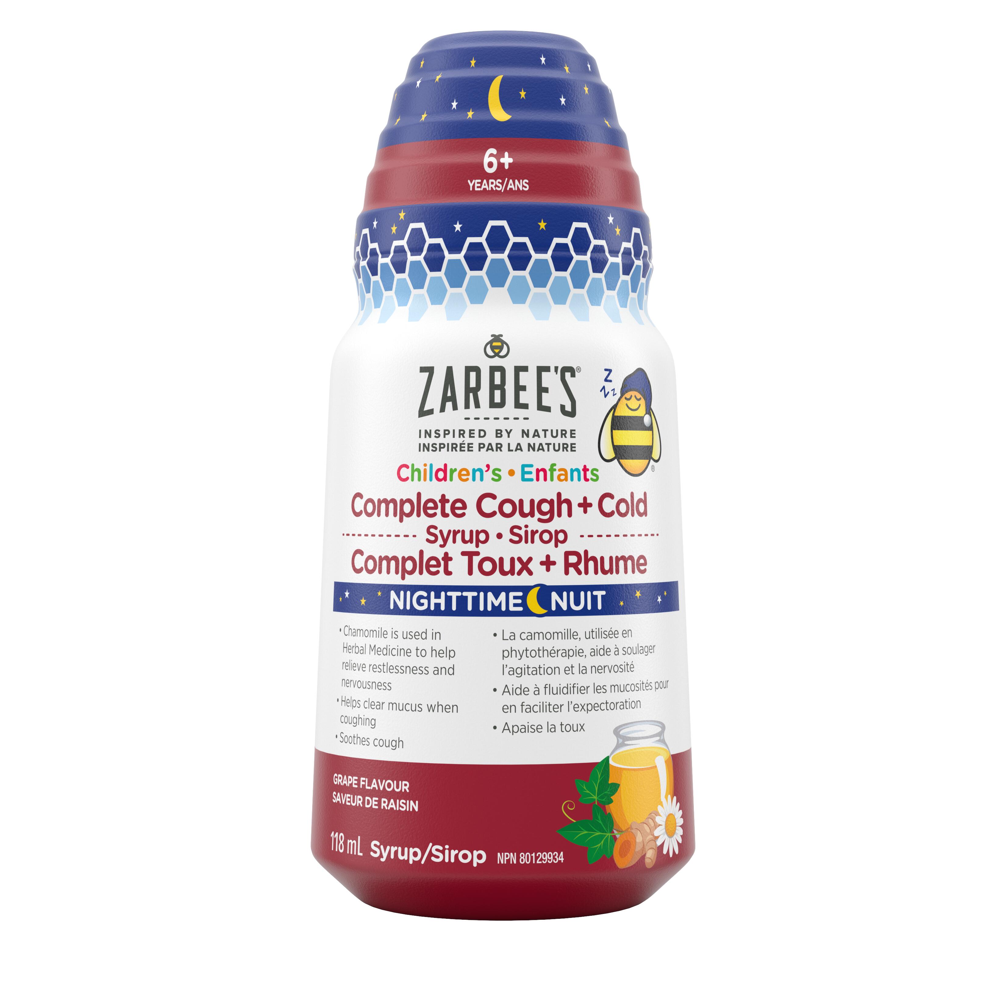 Zarbee’s® Children’s Nighttime Complete Cough + Cold Syrup