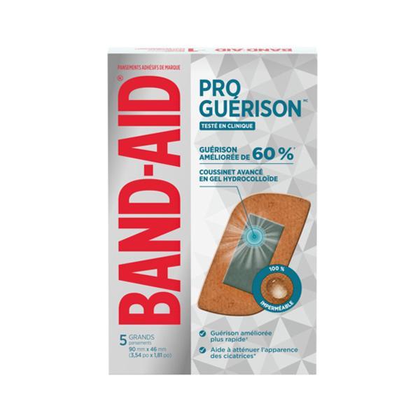 Pansements adhésifs BAND-AID® PRO GUÉRISONMC, grand format, 5 unités