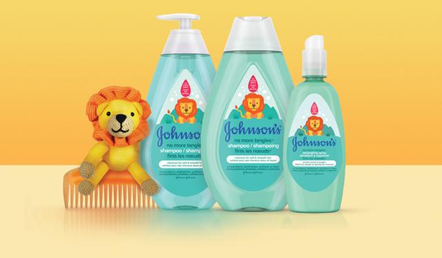 Johnson’s® No More Tangles® detangling toddler hair products collection