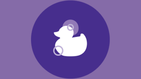 icône de canard en caoutchouc pour le bain