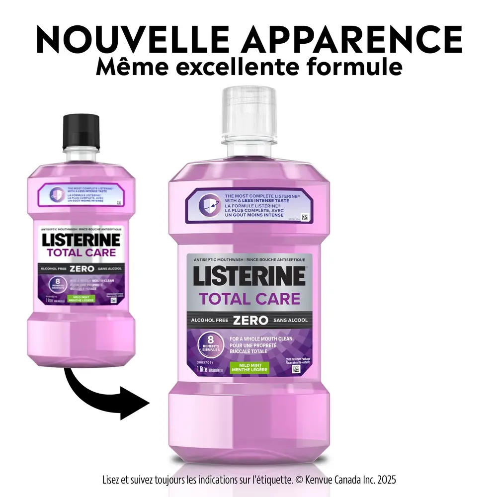 Rince-bouche sans alcool Listerine Total Care Zero