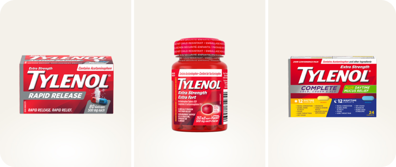 A group of Tylenol products