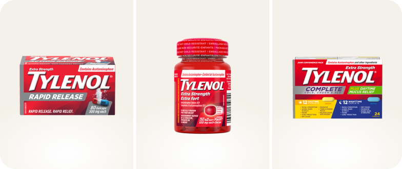 A group of Tylenol products