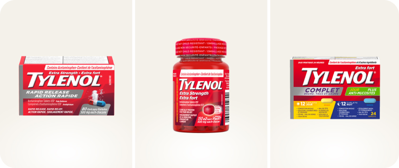 Un groupe de produits Tylenol