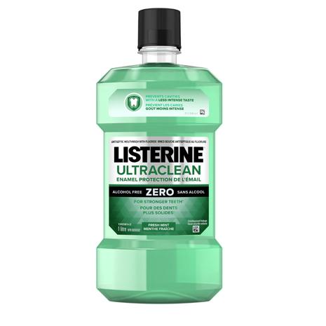 Rince-bouche antiseptique Listerine Ultraclean Protection de l'émail