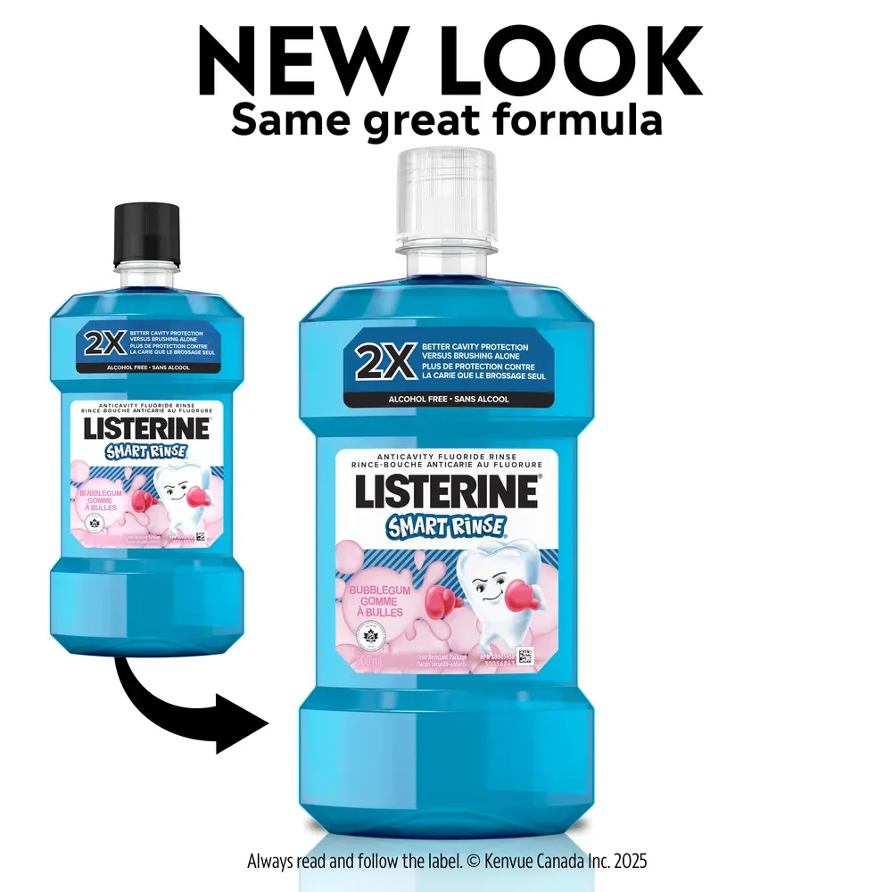 Listerine's Kids Smart Rinse Bubblegum Mouthwash