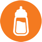 Baby bottle icon