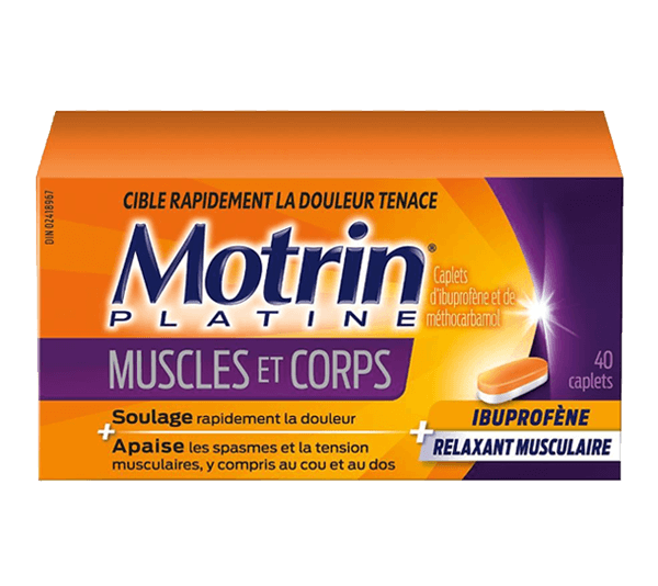 Motrin Platine Muscles et corps, 40 caplets