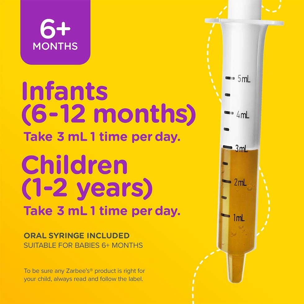 Zarbee’s® Baby Immunity Syrup dosage instructions