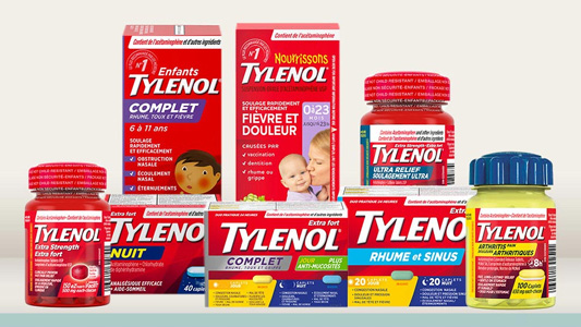 Divers produits Tylenol