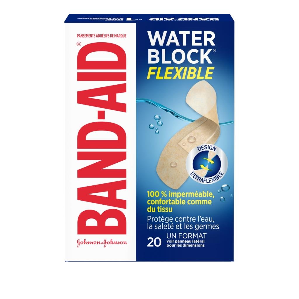 Boîte de 20 pansements BAND-AID® WATER BLOCK FLEX®