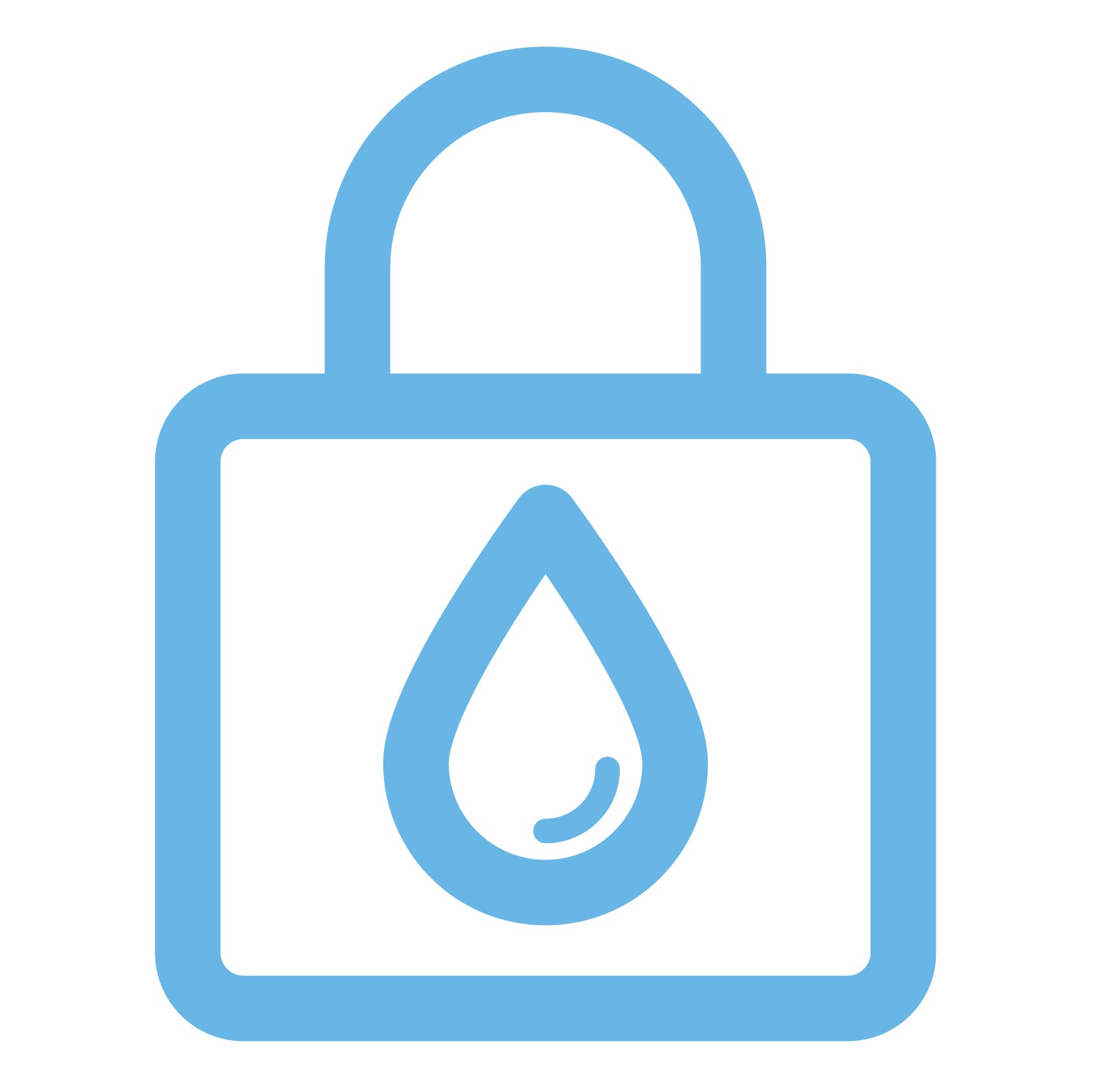 Icône Retient l'hydratation