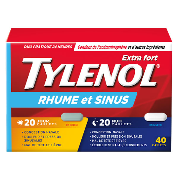 Extra Fort TYLENOL® Rhume et Sinus Jour et Nuit