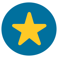 Star inside a circle icon