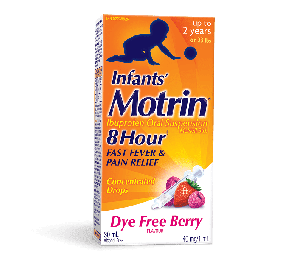 Infants' Motrin 8 Hour Fever & Pain Relief, 30ml