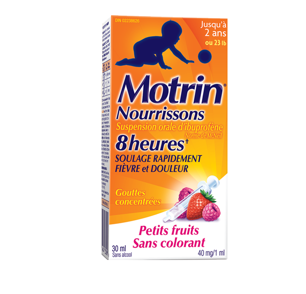 MOTRIN® Nourrissons Douleur et fièvre, 8 heures, 30 ml