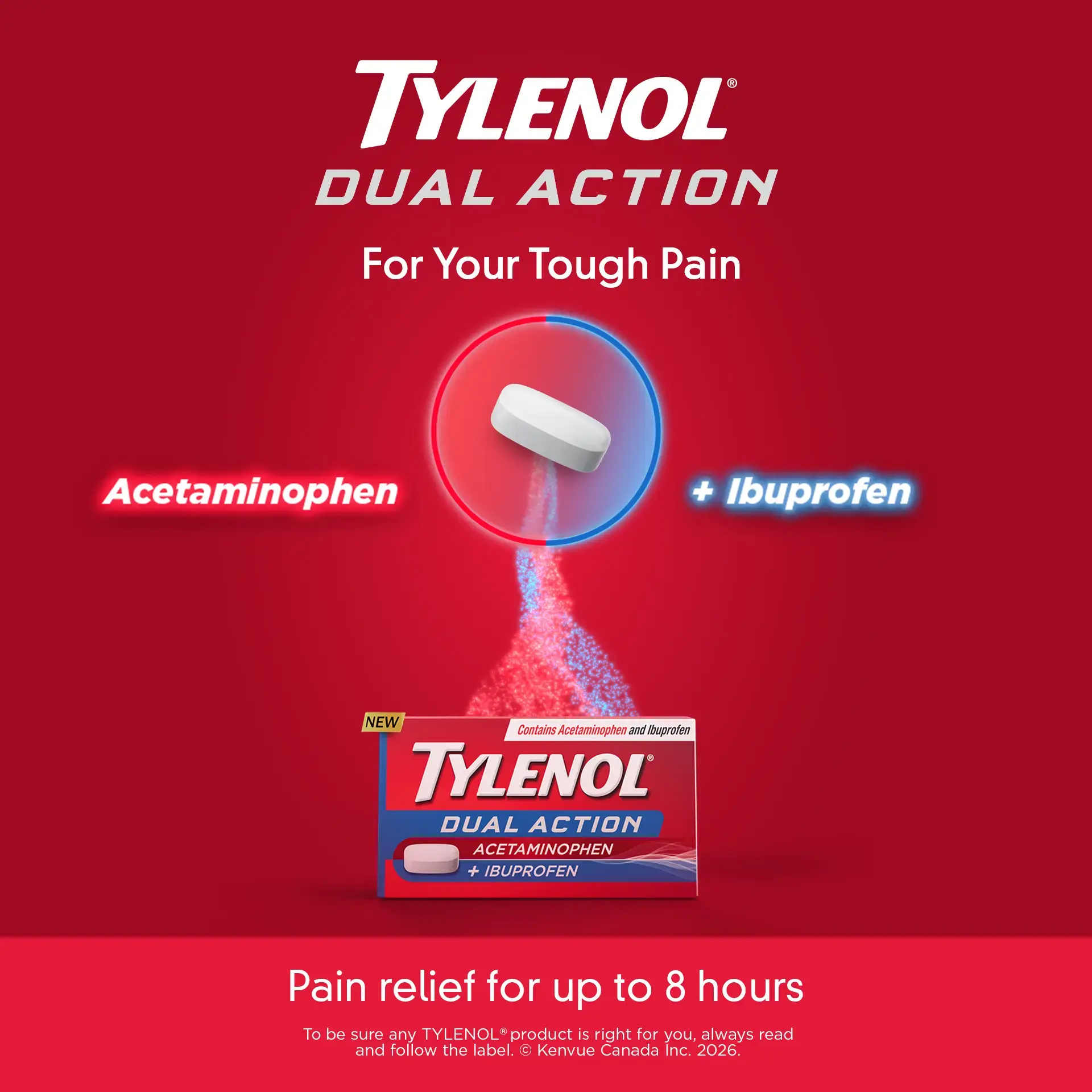TYLENOL DUAL ACTION™ Acetaminophen + Ibuprofen​