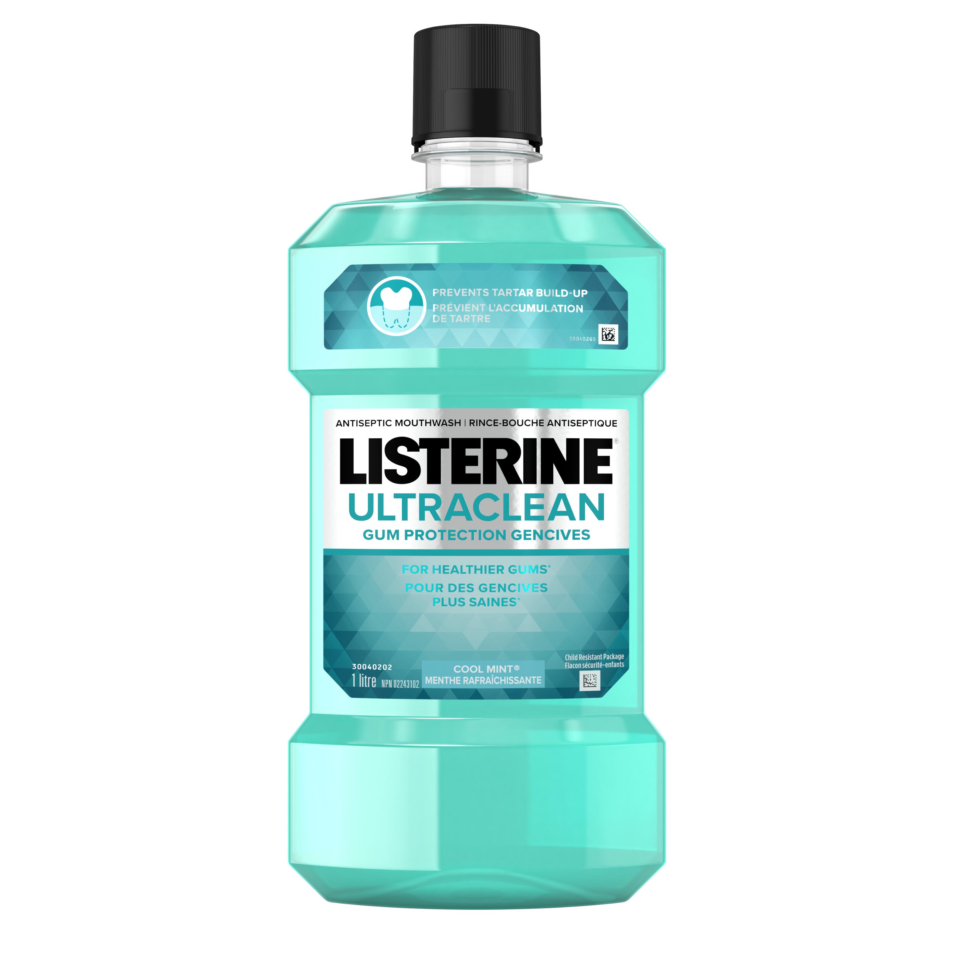 Listerine's Ultraclean Gum Protection Antiseptic Mouthwash