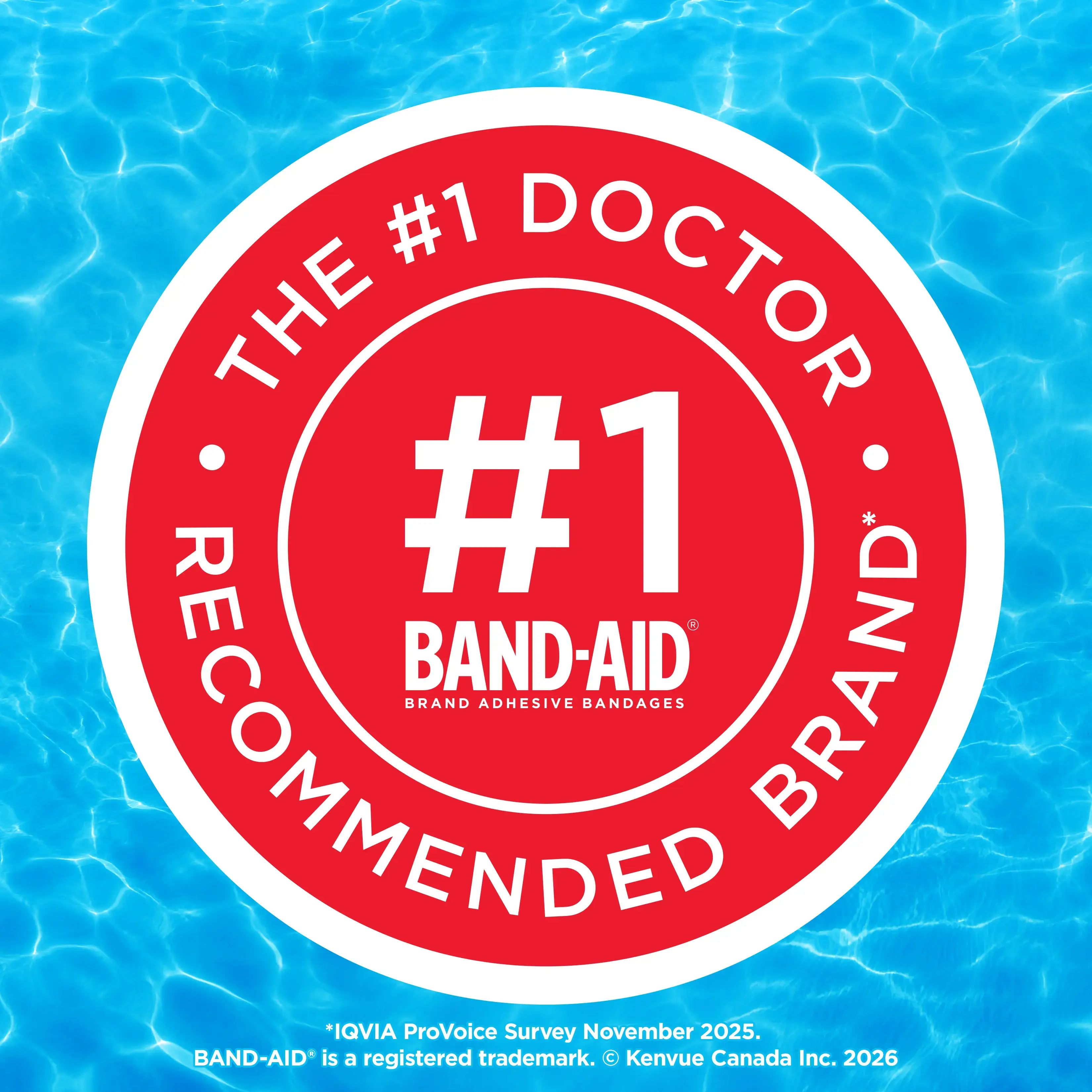 BAND-AID® Brand Waterproof Clear Bandages, Jumbo, 6 Count