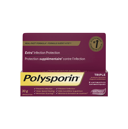 Boîte d’onguent antibiotique POLYSPORIN® Triple