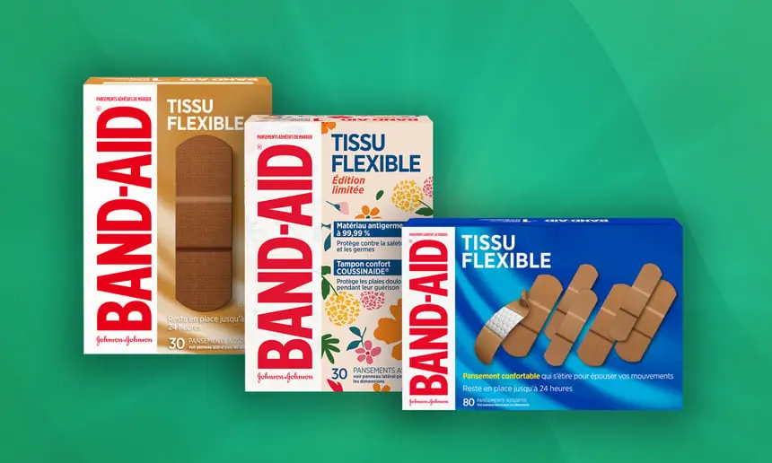 Pansements BAND-AID® Tissu flexible