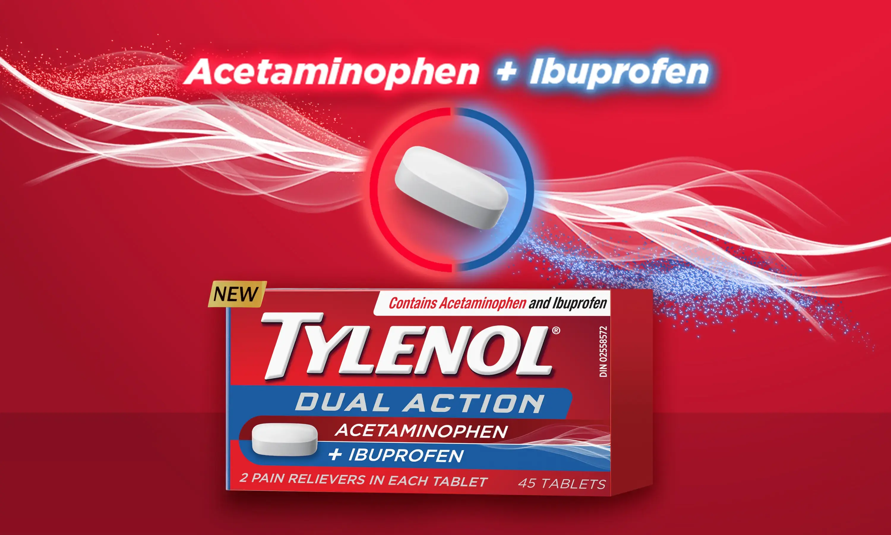 NEW! Tylenol Dual Action™ Acetaminophen + Ibuprofen