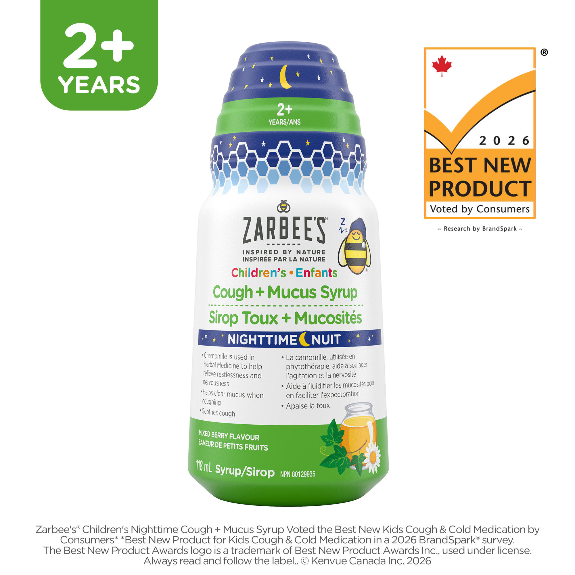 Zarbee’s Children’s Nighttime Cough + Mucus Syrup