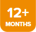 12+ Months orange badge