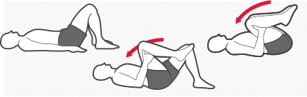 Lower body stretching instructions for back pain