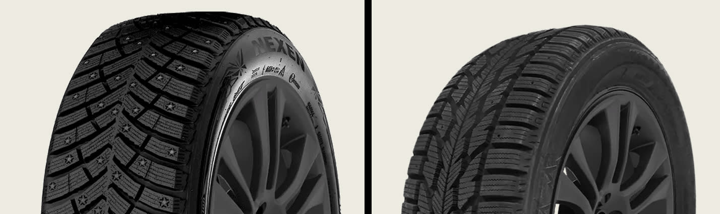 Nexen-Winguard-Winspike-3-vs-Firestone-Winterforce-2-closeup