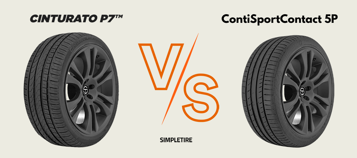 Pirelli Cinturato P7 vs Continental ContiSportContact 5P tires