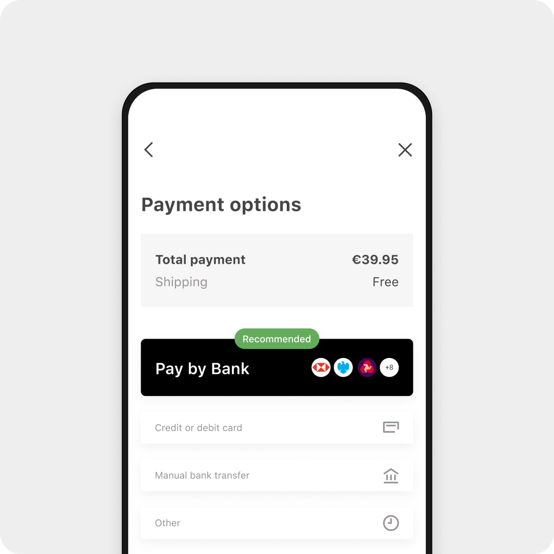 Payment options visual