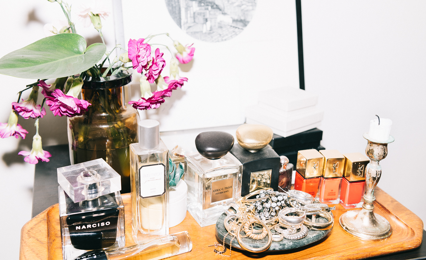 Luxury items representing Tink's 2024/25 peak season campaign