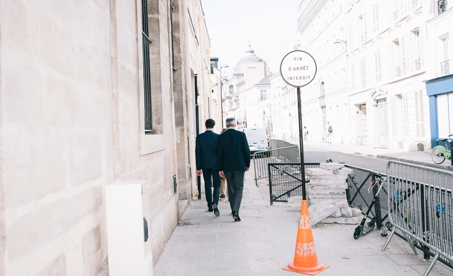 Men walking in the street