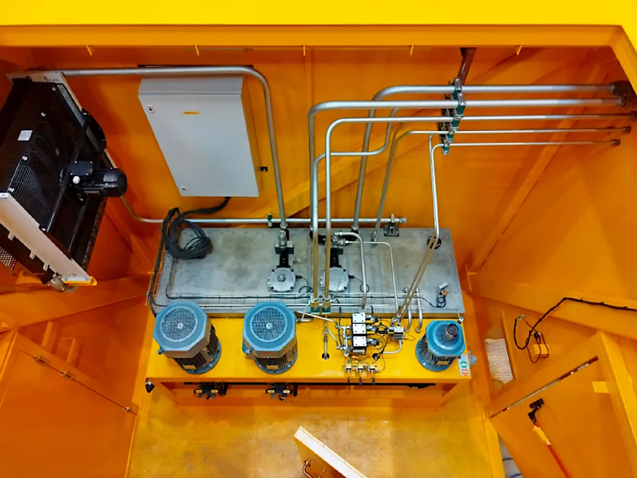 Hydraulische installatie Déchargeur