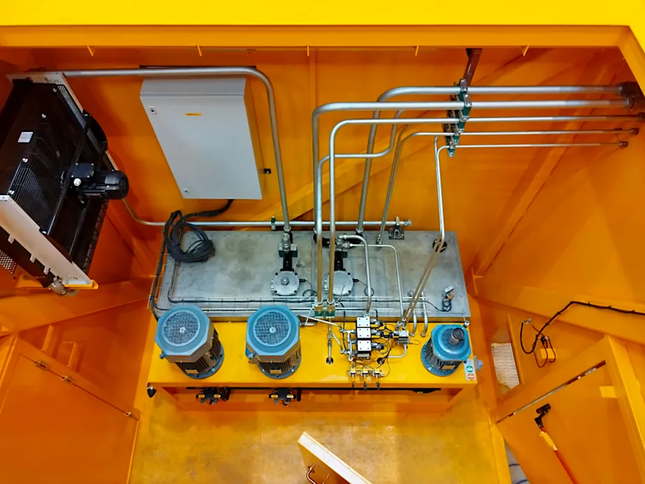 Hydraulische installatie Déchargeur