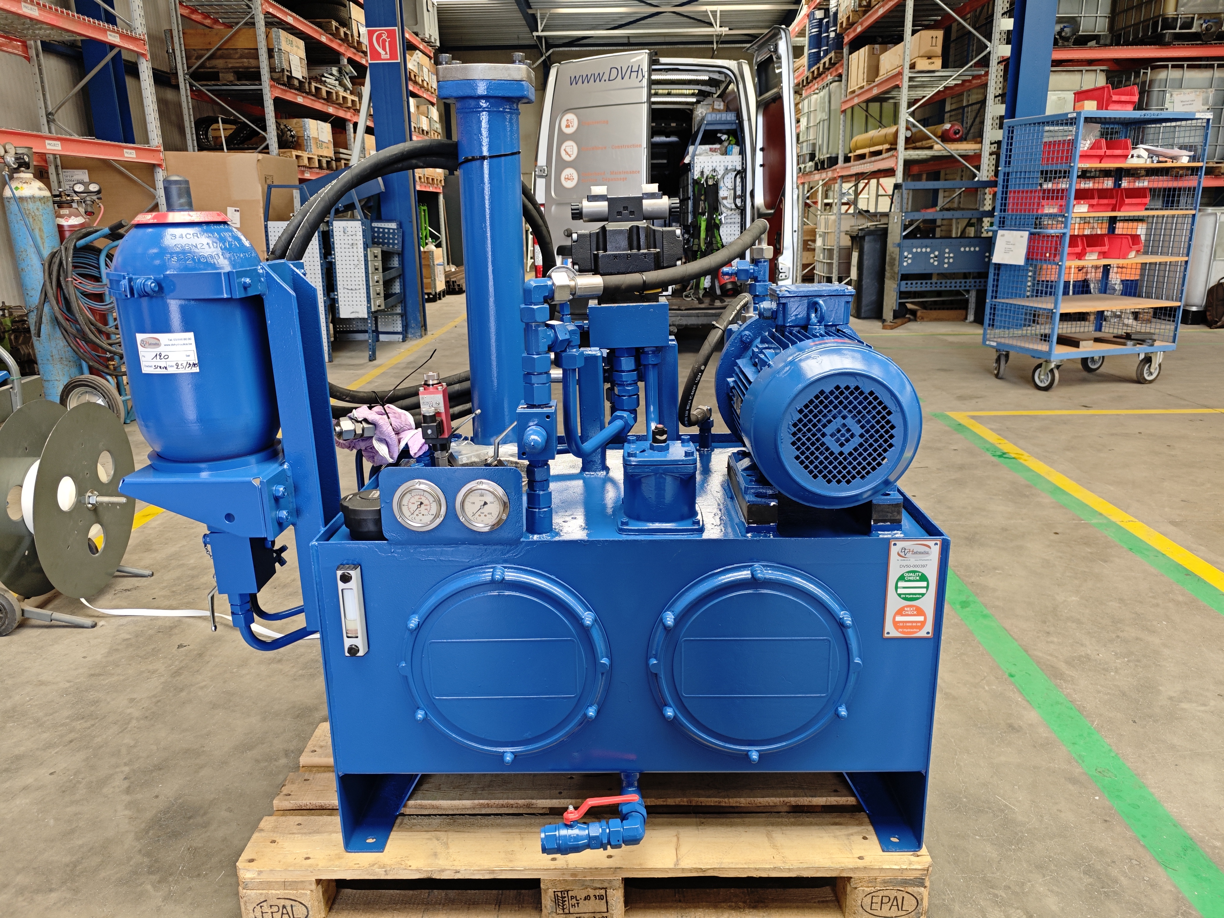 Revisie hydraulische installatie kaakbreker