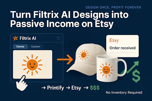 Turn Filtrix AI Designs into Passive Income on Etsy