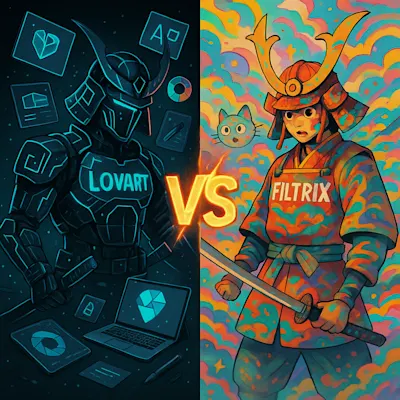 Lovart vs Filtrix: Choosing the Right AI Design Tool for Your Creative Needs