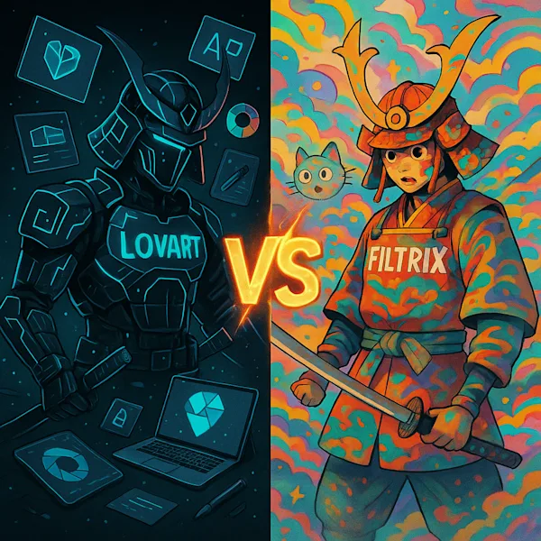 Lovart vs Filtrix: Choosing the Right AI Design Tool for Your Creative Needs