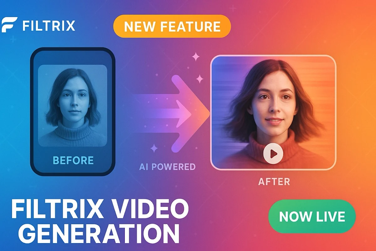 Video Generation Feature Now Live on Filtrix.ai