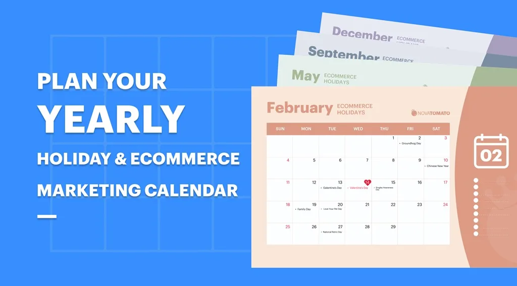 Print on Demand Holiday Calendar NovaTomato