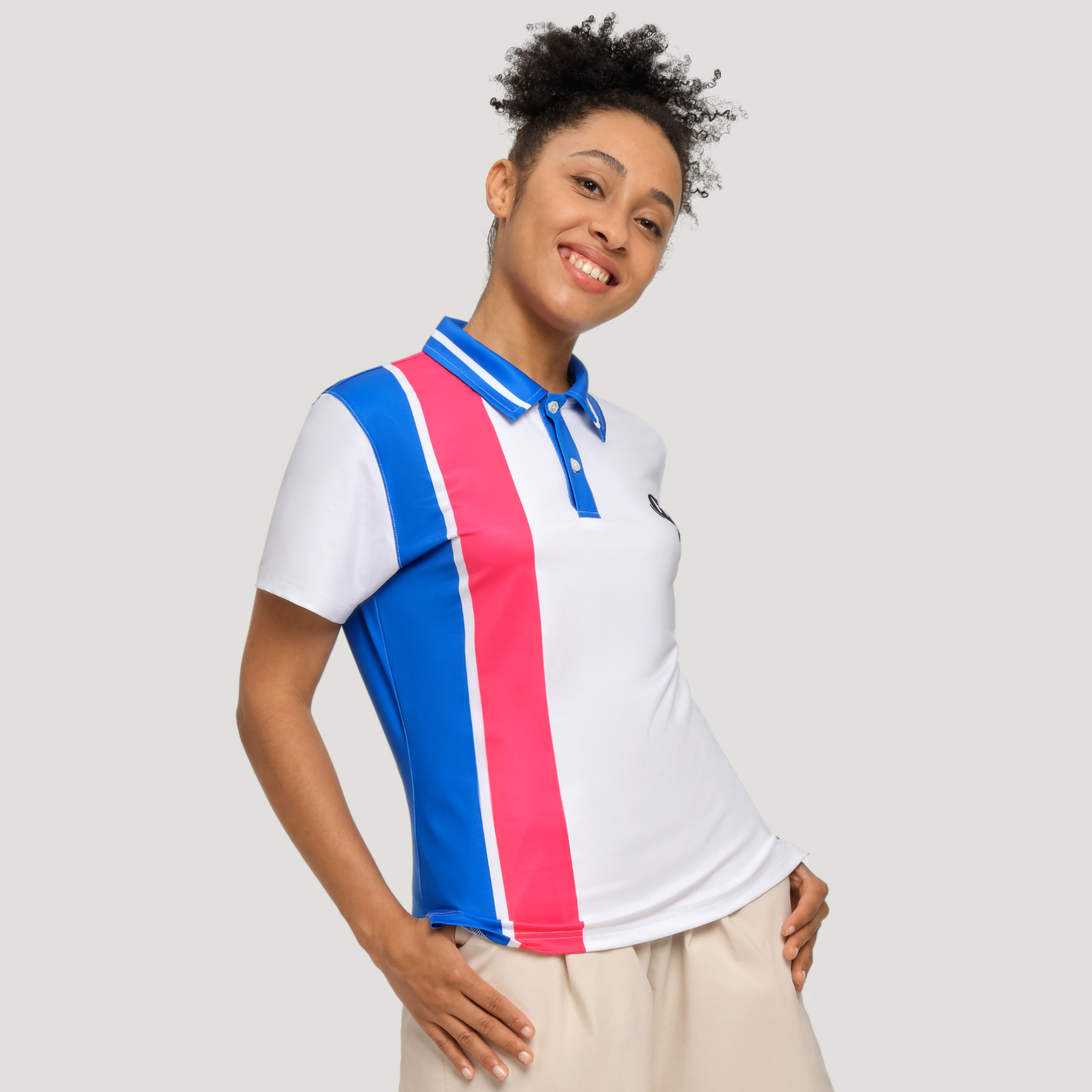 Women's slim fit polo hot sale shirts