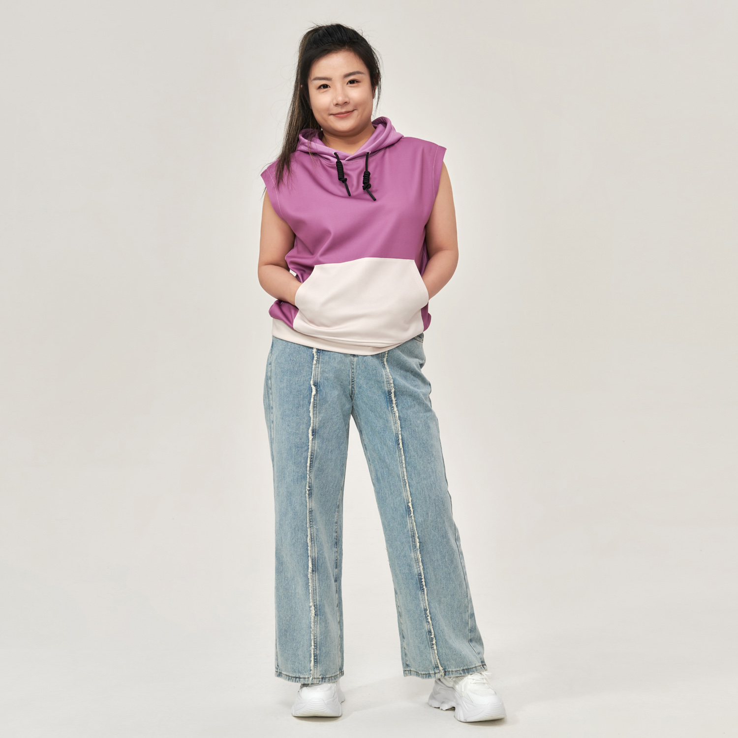 トップス soerte TOTAL PATTERN MULCH HOODIE VEST トップス soerte