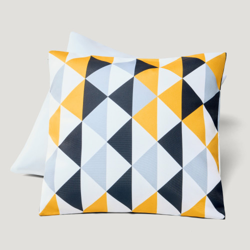 Woven Texture Square Pillow Case 18” x 18”-Cotton-Like Woven Texture