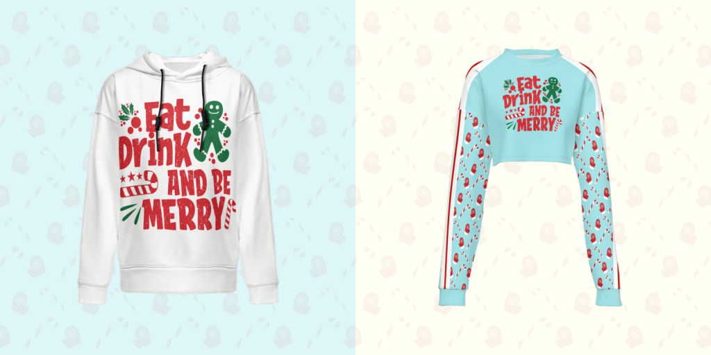 Candy cane patterns ugly sweater